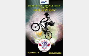 3ème manche du Challenge France Zone Nord-Est de BMX à Champey (70)