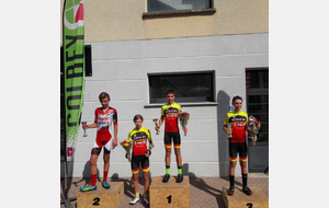 Victoires de POIROT Gabin , SPARFEL Aubin et TRAVERT Paul au Critérium de la Ville de Golbey