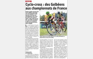 les golbéens au Championnat de France de Cyclo Cross