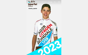 Aubin SPARFEL intègrera la Team Ag2r Citroën U19 en 2023.