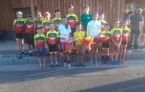 les jeunes golbéens victorieurs sur le petit Tour des Vosges