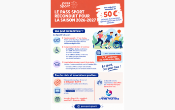 Le dispositif Pass Sport de retour pour la rentrée 2026