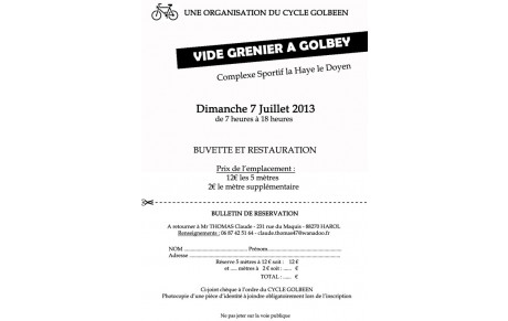 Vide grenier - 7Juillet 2013