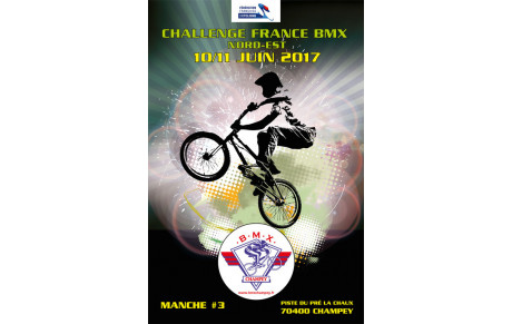 3ème manche du Challenge France Zone Nord-Est de BMX à Champey (70)