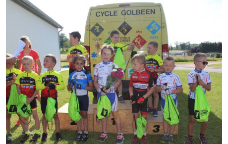 Triplé golbéen sur le rassemblement des écoles de vélo