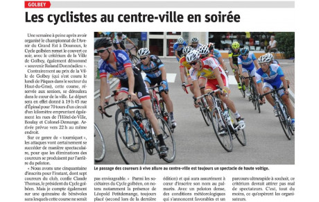 critérium de la Ville de Golbey