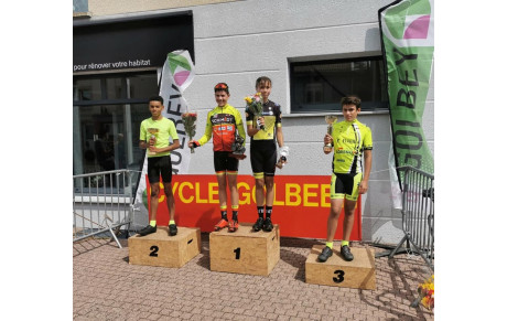 victoires et podiums au critérium de la Ville de Golbey