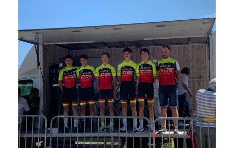 Les coureurs golbéens  U17 au Tour de L'Ain