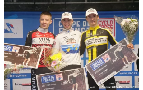 Aubin SPARFEL vainqueur final de la Coupe de France de Cyclo Cross