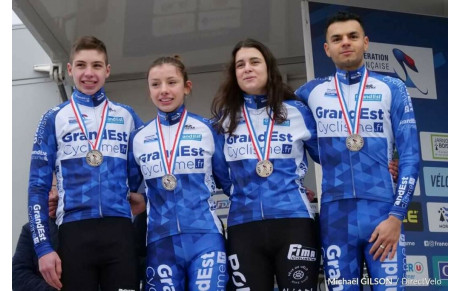 Aubin SPARFEL 2ème avec le relais Grand Est à Camors