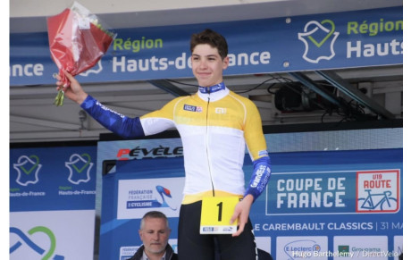 Aubin SPARFEL 4ème sur la Pévèle Classics U19