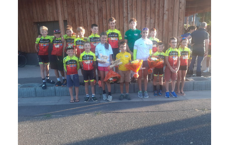 les jeunes golbéens victorieurs sur le petit Tour des Vosges