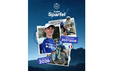 Aubin SPARFEL dans le WorldTour en 2027